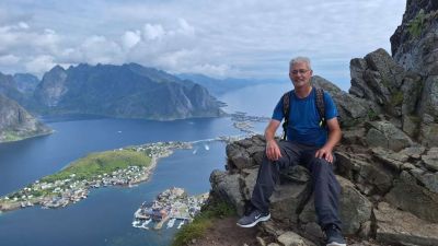 Philippe vor dem Yorktown Monument